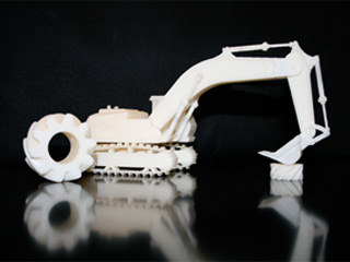 Экскаватор, отпечатанный на 3D принтере